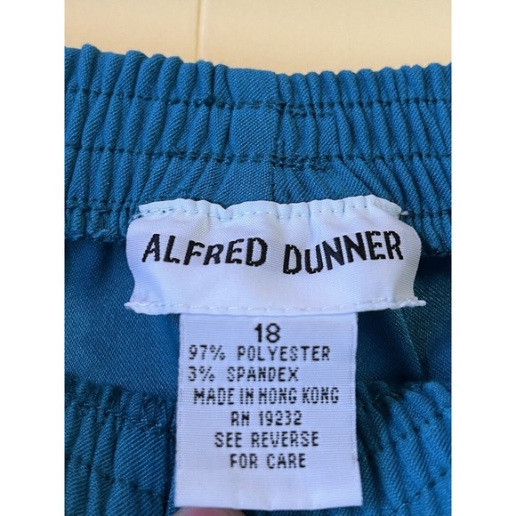 Alfred Dunner Women's Pants Size 18 Elastic Pull On Pants Pre-owned - Picture 4 of 8